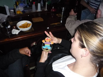 Ernie celebrating Tonys 41st bday.