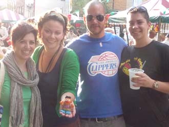 Ernie & a friend, Ann, Mike & Carrie
