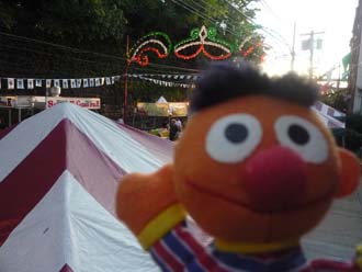 Ernie on the fairway