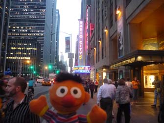 Ernie outside Radio City