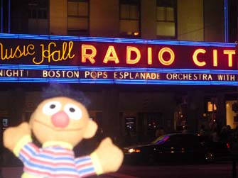 Ernie  after the concert at Radio City